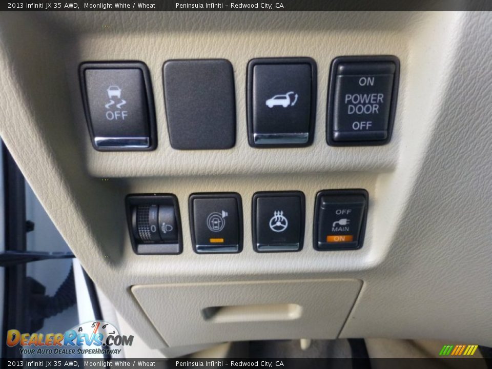 2013 Infiniti JX 35 AWD Moonlight White / Wheat Photo #9