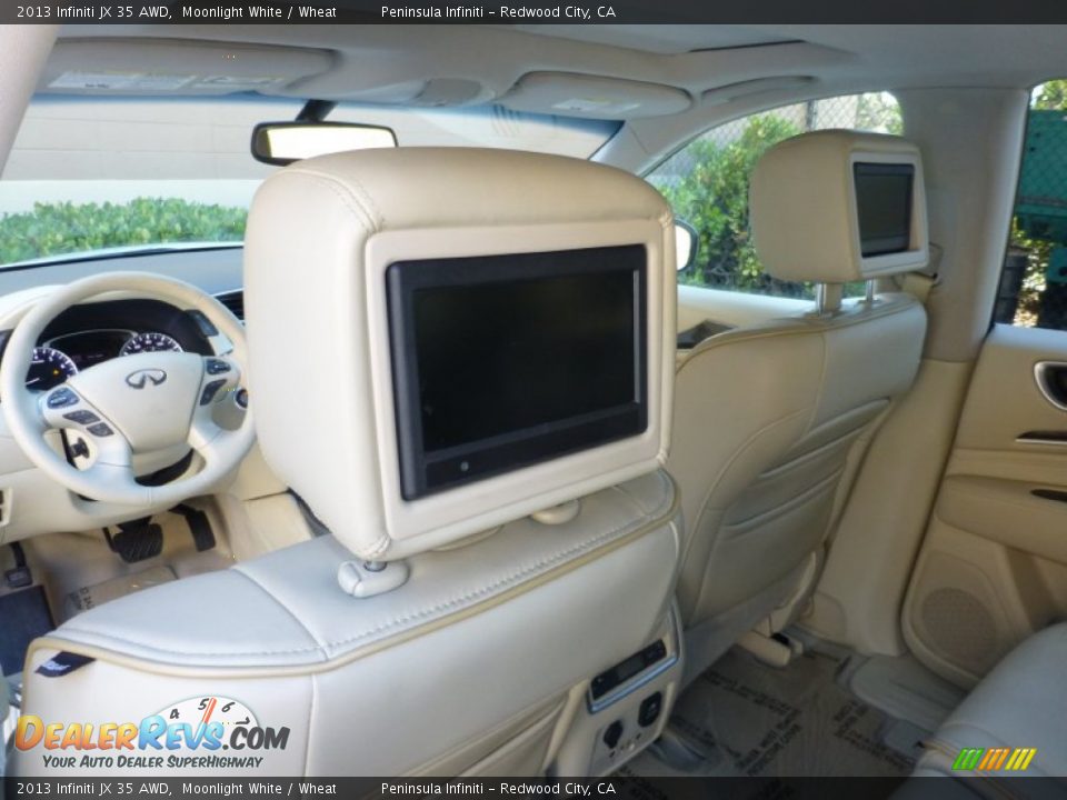 2013 Infiniti JX 35 AWD Moonlight White / Wheat Photo #11