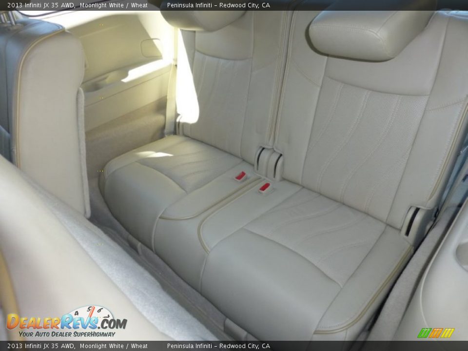 2013 Infiniti JX 35 AWD Moonlight White / Wheat Photo #12