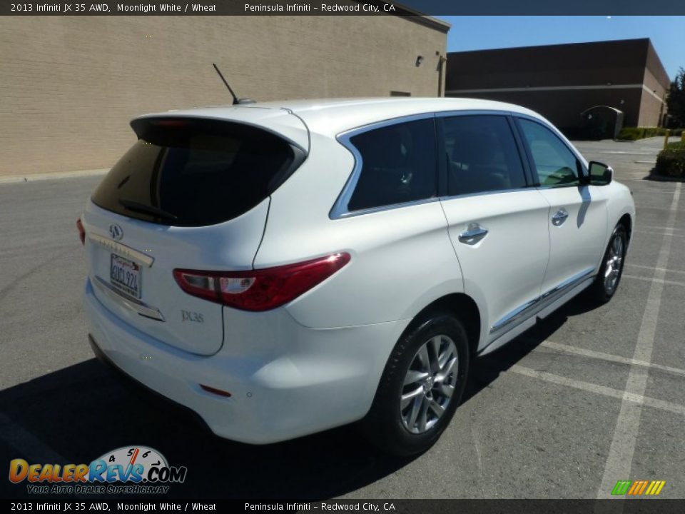 2013 Infiniti JX 35 AWD Moonlight White / Wheat Photo #15
