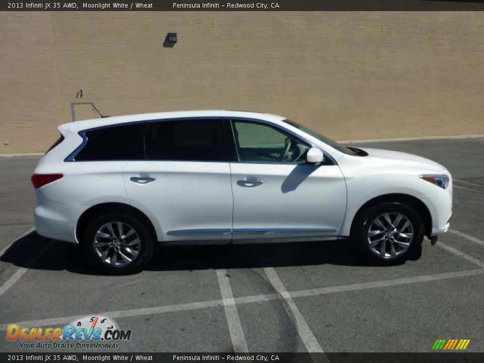 2013 Infiniti JX 35 AWD Moonlight White / Wheat Photo #16