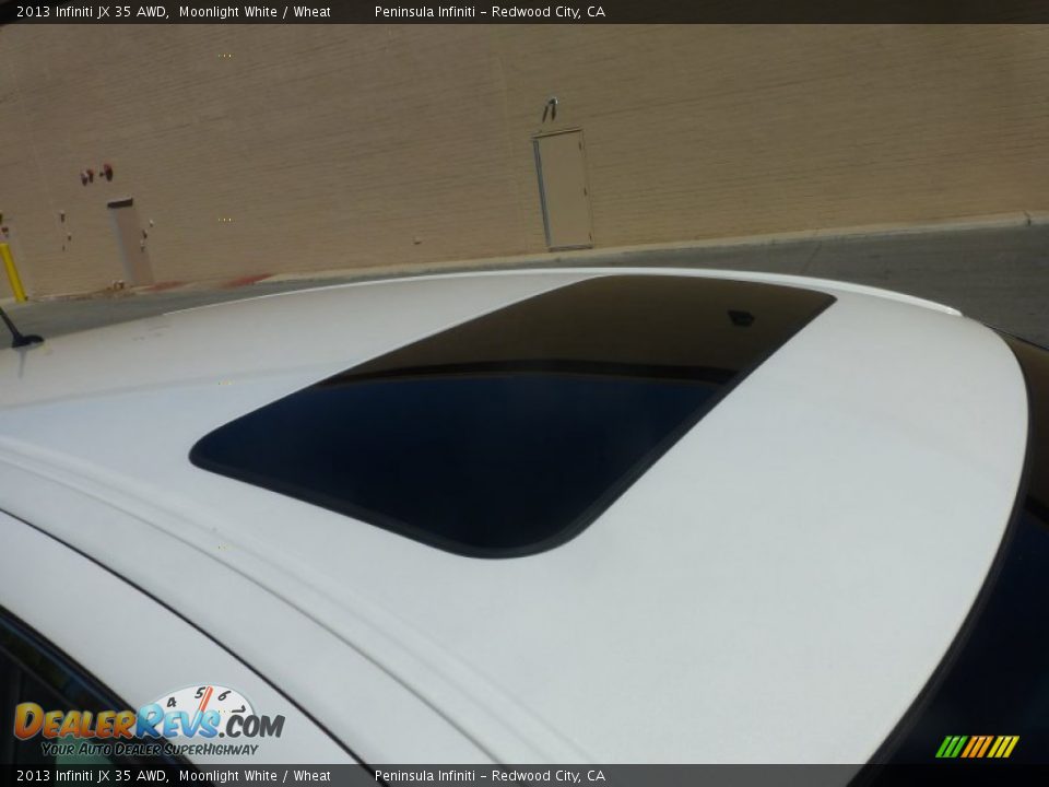 2013 Infiniti JX 35 AWD Moonlight White / Wheat Photo #17