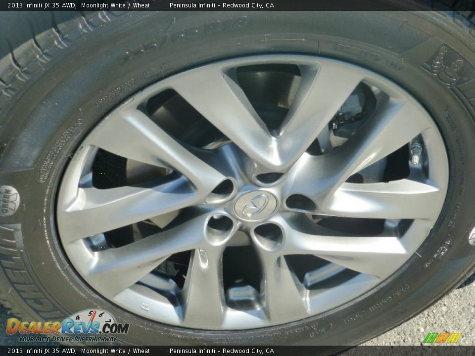 2013 Infiniti JX 35 AWD Moonlight White / Wheat Photo #18