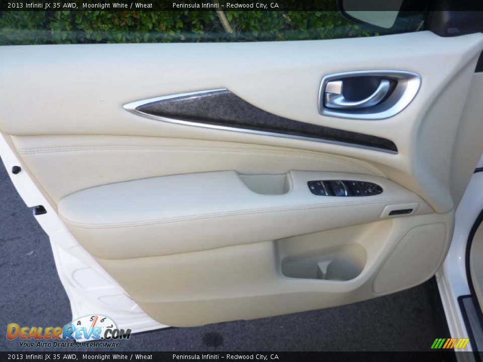 2013 Infiniti JX 35 AWD Moonlight White / Wheat Photo #20