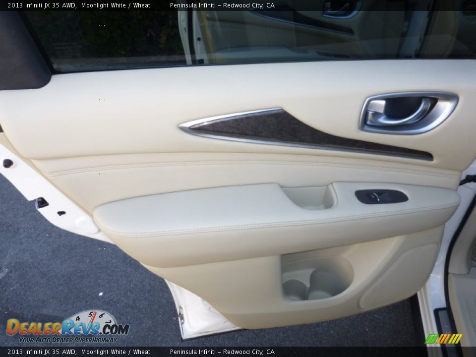 2013 Infiniti JX 35 AWD Moonlight White / Wheat Photo #21