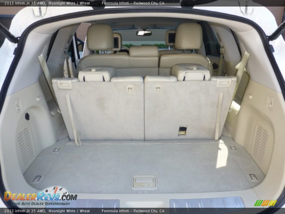 2013 Infiniti JX 35 AWD Moonlight White / Wheat Photo #22