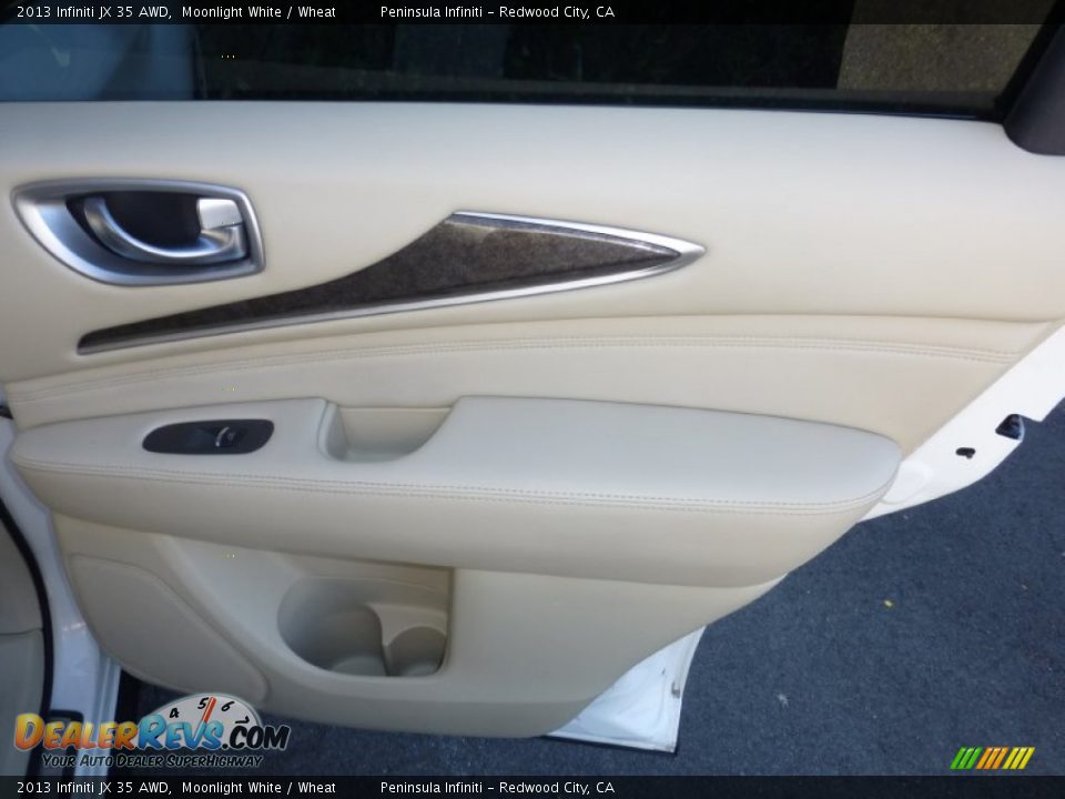 2013 Infiniti JX 35 AWD Moonlight White / Wheat Photo #23