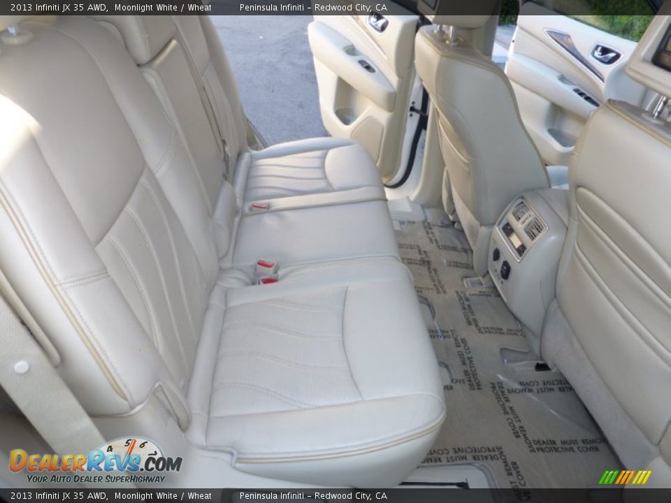 2013 Infiniti JX 35 AWD Moonlight White / Wheat Photo #24