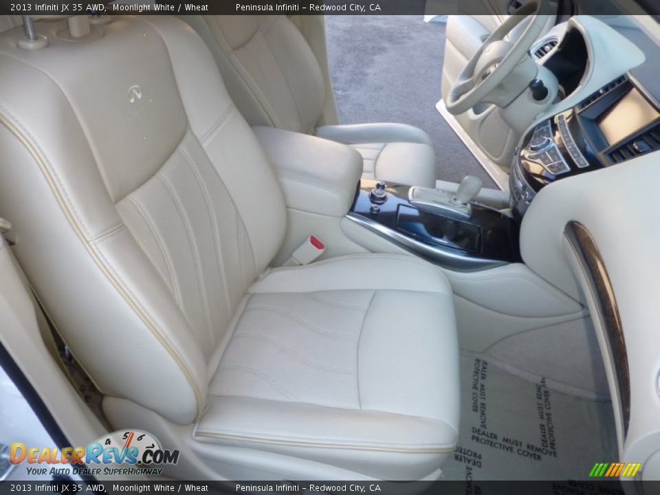 2013 Infiniti JX 35 AWD Moonlight White / Wheat Photo #26