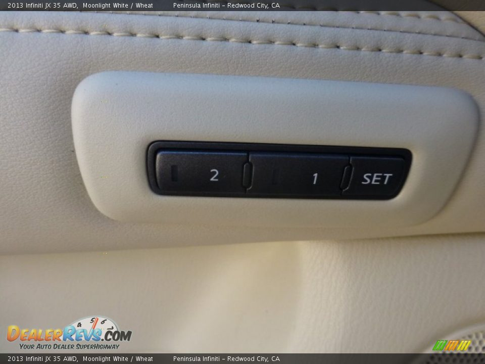2013 Infiniti JX 35 AWD Moonlight White / Wheat Photo #28