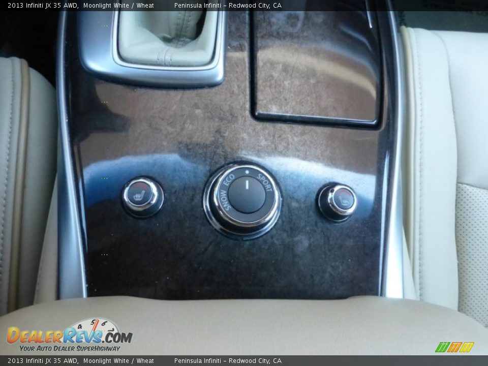 2013 Infiniti JX 35 AWD Moonlight White / Wheat Photo #30
