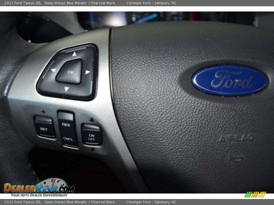 2013 Ford Taurus SEL Deep Impact Blue Metallic / Charcoal Black Photo #24