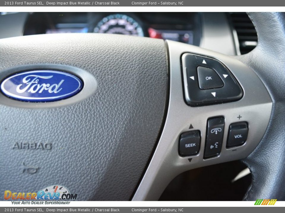 2013 Ford Taurus SEL Deep Impact Blue Metallic / Charcoal Black Photo #25