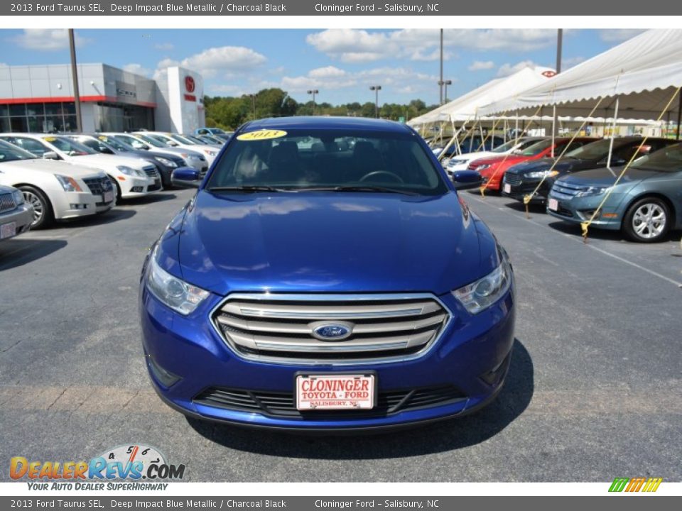 2013 Ford Taurus SEL Deep Impact Blue Metallic / Charcoal Black Photo #30
