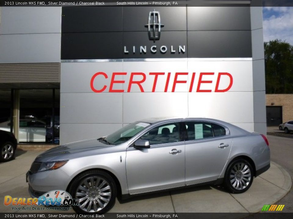 2013 Lincoln MKS FWD Silver Diamond / Charcoal Black Photo #1