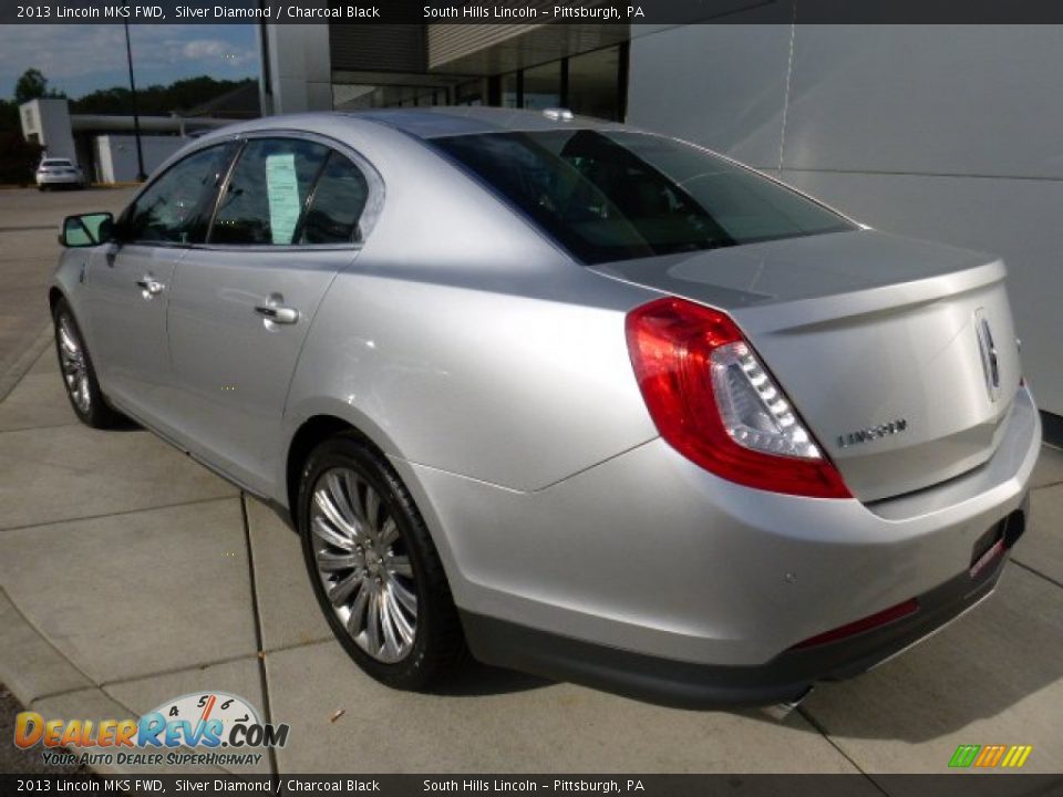 2013 Lincoln MKS FWD Silver Diamond / Charcoal Black Photo #3