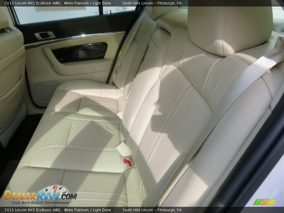2013 Lincoln MKS EcoBoost AWD White Platinum / Light Dune Photo #16