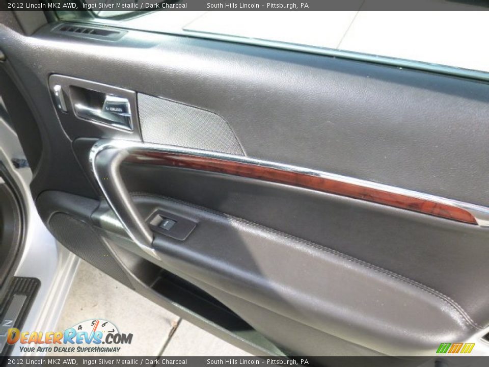 2012 Lincoln MKZ AWD Ingot Silver Metallic / Dark Charcoal Photo #12