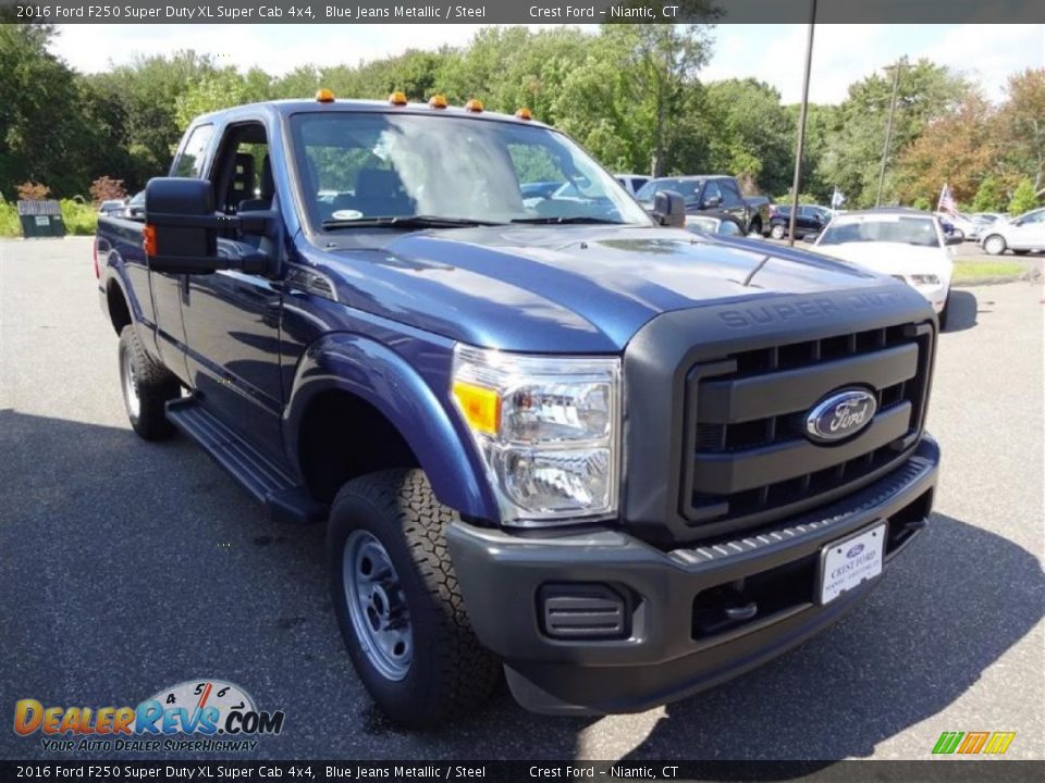 2016 Ford F250 Super Duty XL Super Cab 4x4 Blue Jeans Metallic / Steel Photo #1