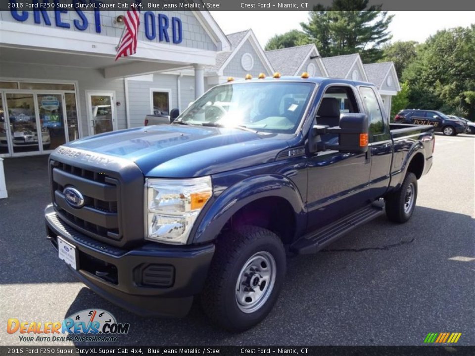 2016 Ford F250 Super Duty XL Super Cab 4x4 Blue Jeans Metallic / Steel Photo #3