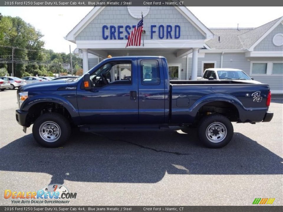 2016 Ford F250 Super Duty XL Super Cab 4x4 Blue Jeans Metallic / Steel Photo #4