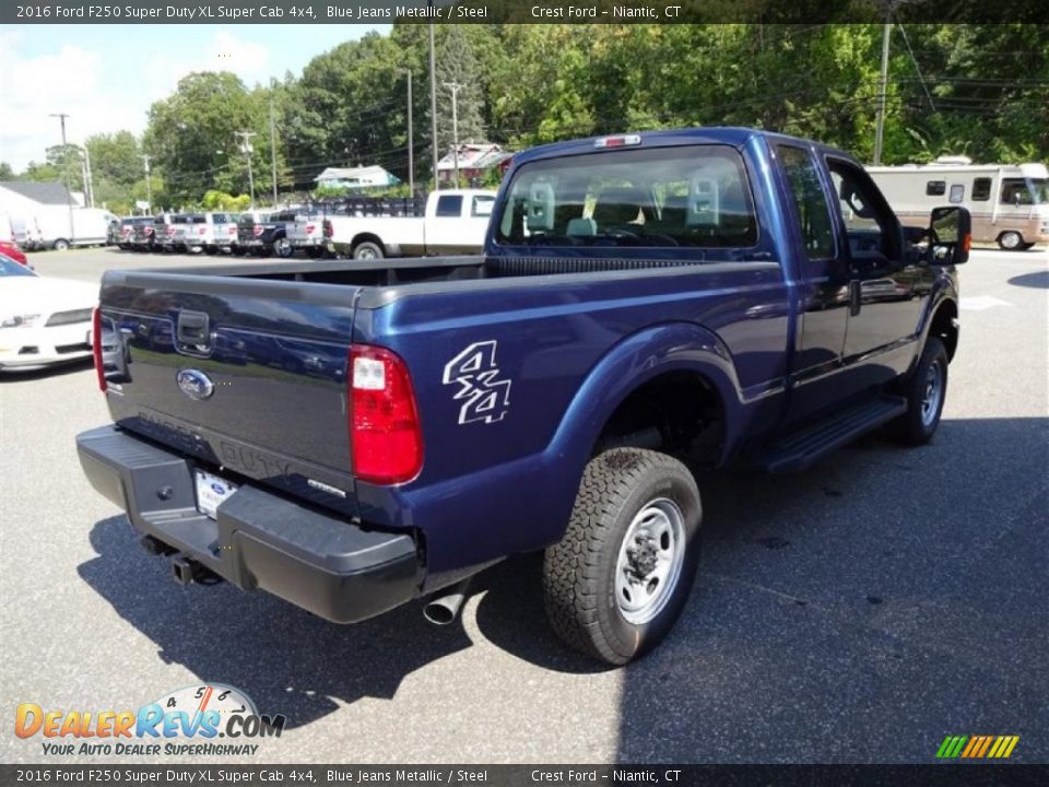 2016 Ford F250 Super Duty XL Super Cab 4x4 Blue Jeans Metallic / Steel Photo #7