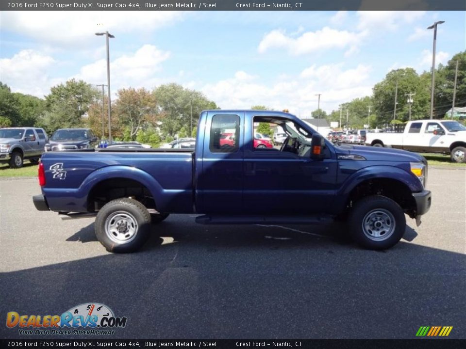 2016 Ford F250 Super Duty XL Super Cab 4x4 Blue Jeans Metallic / Steel Photo #8