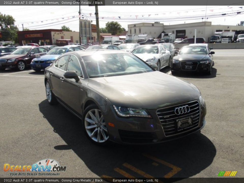 2012 Audi A7 3.0T quattro Premium Oolong Grey Metallic / Black Photo #2