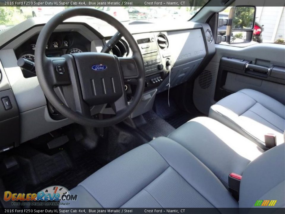 2016 Ford F250 Super Duty XL Super Cab 4x4 Blue Jeans Metallic / Steel Photo #12