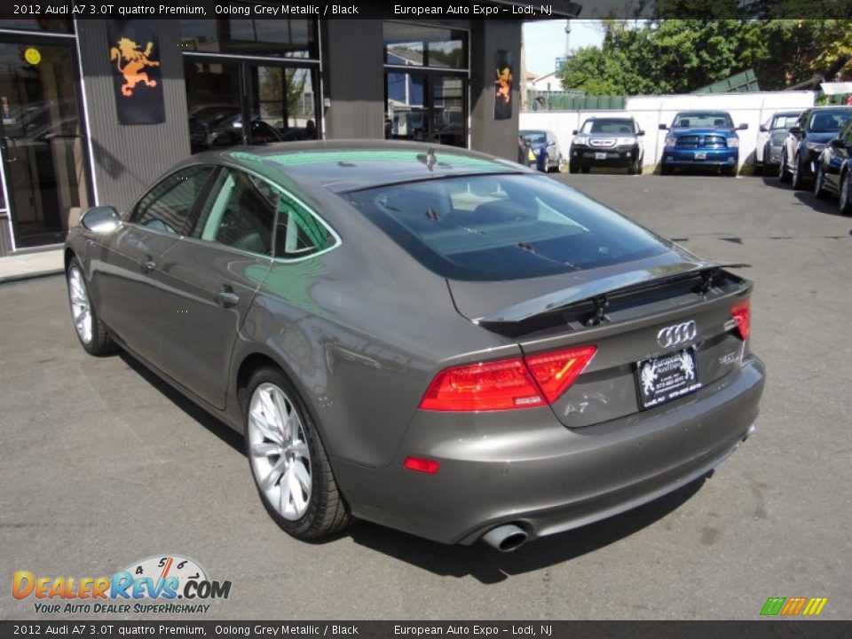 2012 Audi A7 3.0T quattro Premium Oolong Grey Metallic / Black Photo #3