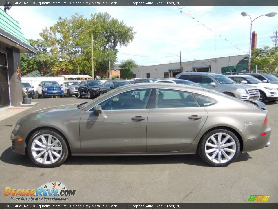 2012 Audi A7 3.0T quattro Premium Oolong Grey Metallic / Black Photo #16