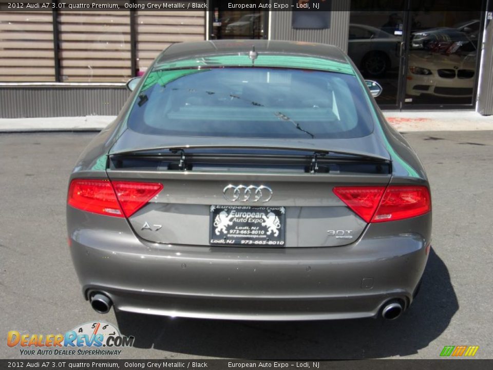 2012 Audi A7 3.0T quattro Premium Oolong Grey Metallic / Black Photo #17