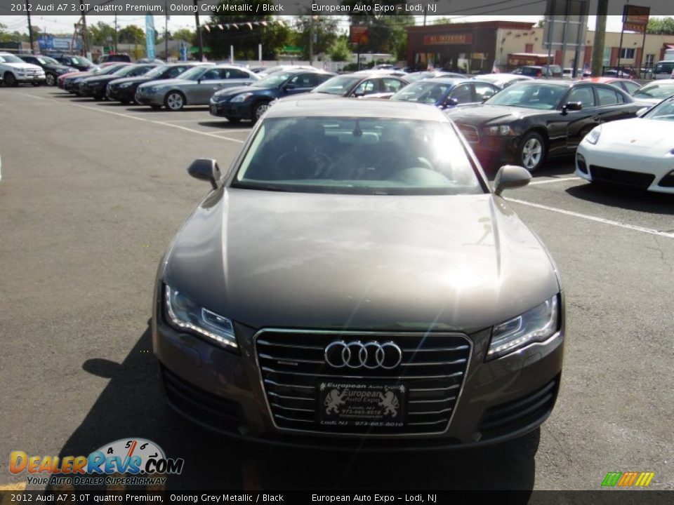 2012 Audi A7 3.0T quattro Premium Oolong Grey Metallic / Black Photo #18
