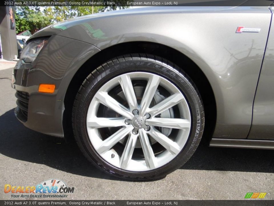 2012 Audi A7 3.0T quattro Premium Oolong Grey Metallic / Black Photo #19