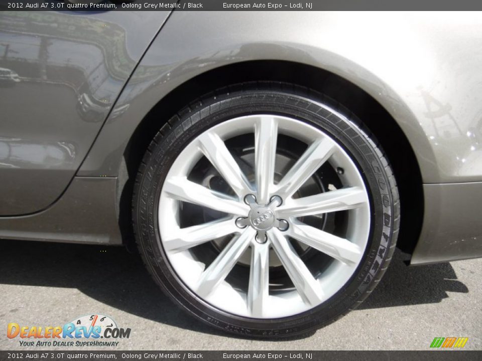 2012 Audi A7 3.0T quattro Premium Oolong Grey Metallic / Black Photo #20