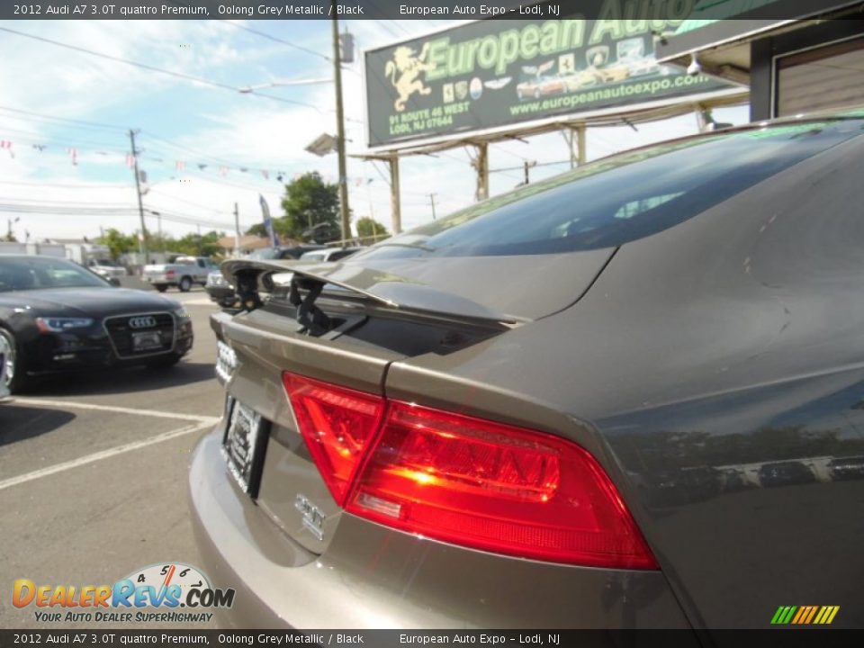 2012 Audi A7 3.0T quattro Premium Oolong Grey Metallic / Black Photo #21
