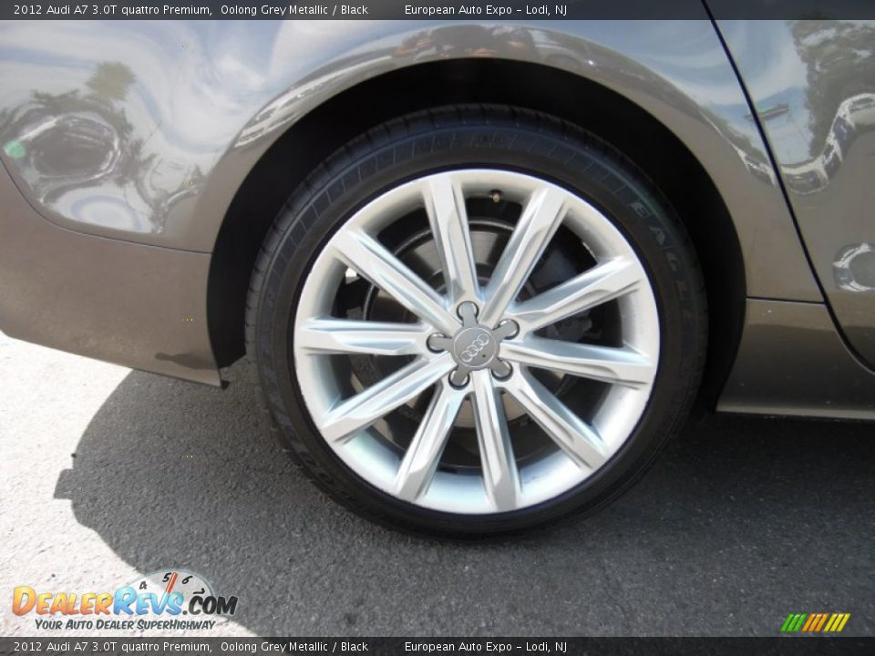 2012 Audi A7 3.0T quattro Premium Oolong Grey Metallic / Black Photo #22