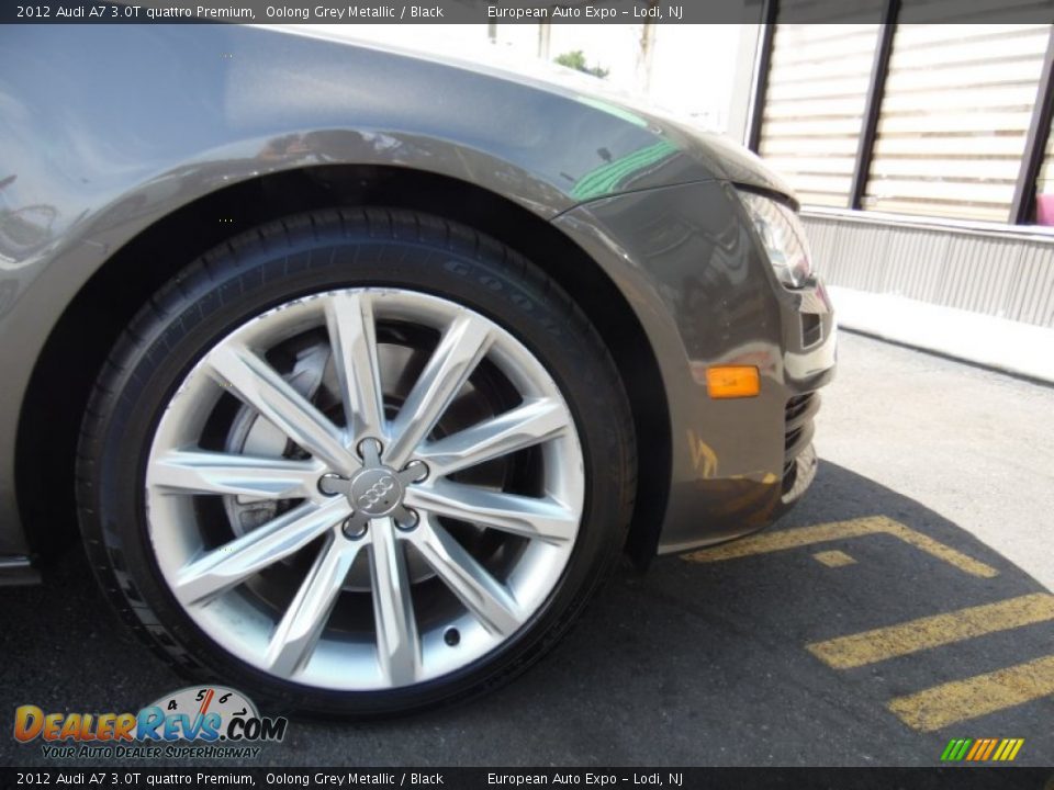 2012 Audi A7 3.0T quattro Premium Oolong Grey Metallic / Black Photo #23