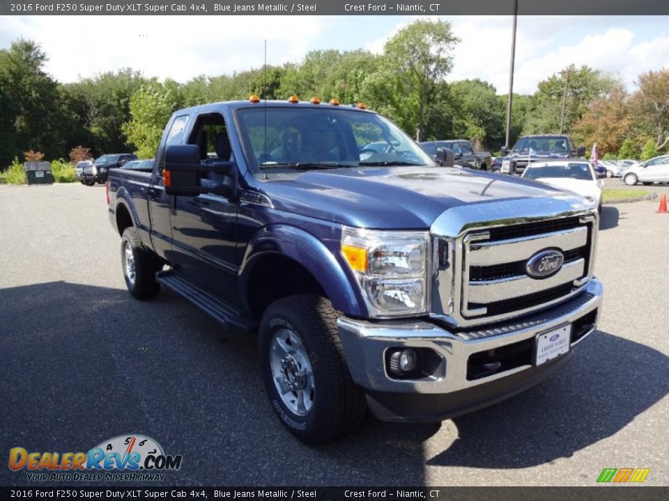 2016 Ford F250 Super Duty XLT Super Cab 4x4 Blue Jeans Metallic / Steel Photo #1