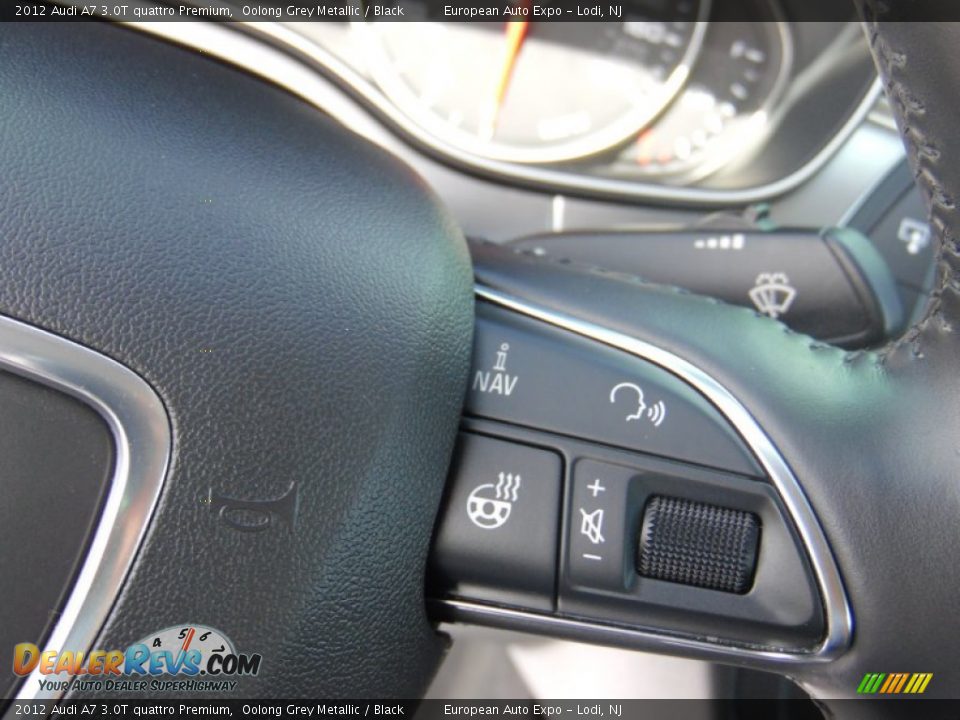 2012 Audi A7 3.0T quattro Premium Oolong Grey Metallic / Black Photo #25