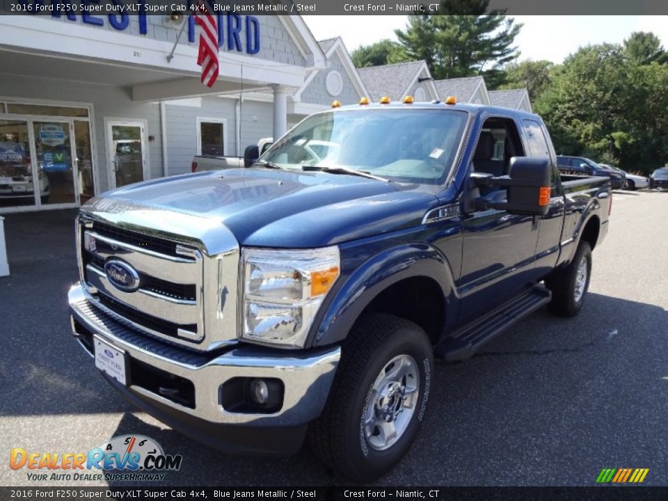 2016 Ford F250 Super Duty XLT Super Cab 4x4 Blue Jeans Metallic / Steel Photo #3