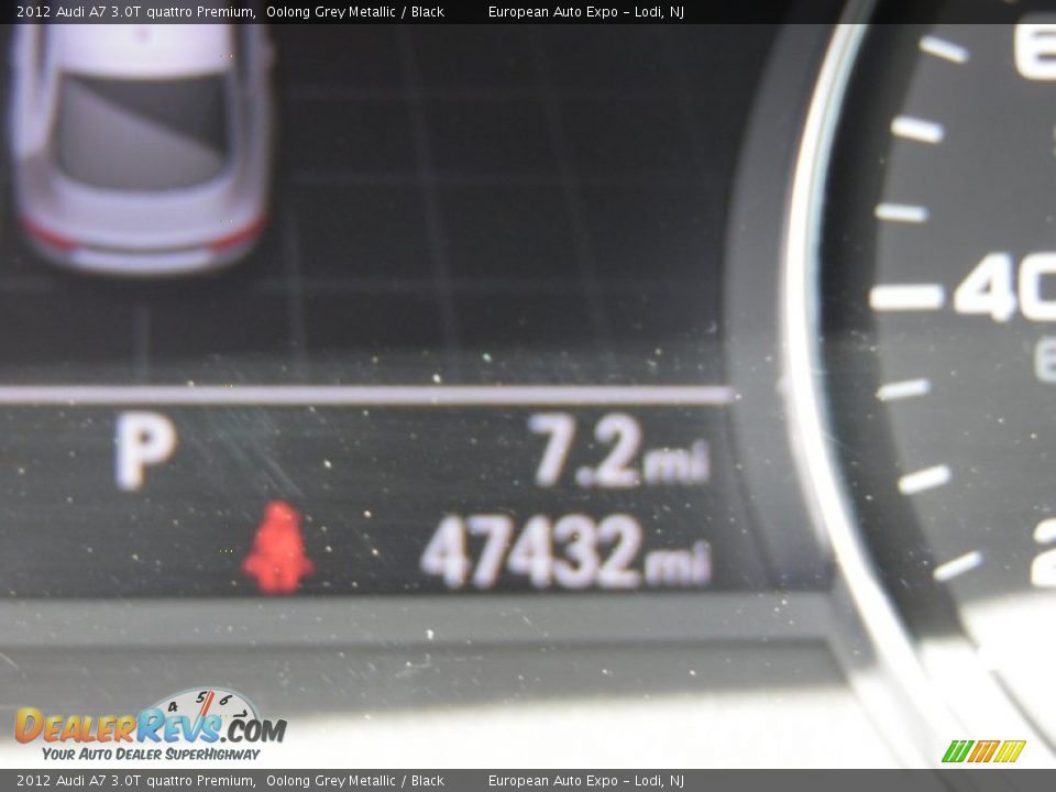 2012 Audi A7 3.0T quattro Premium Oolong Grey Metallic / Black Photo #28
