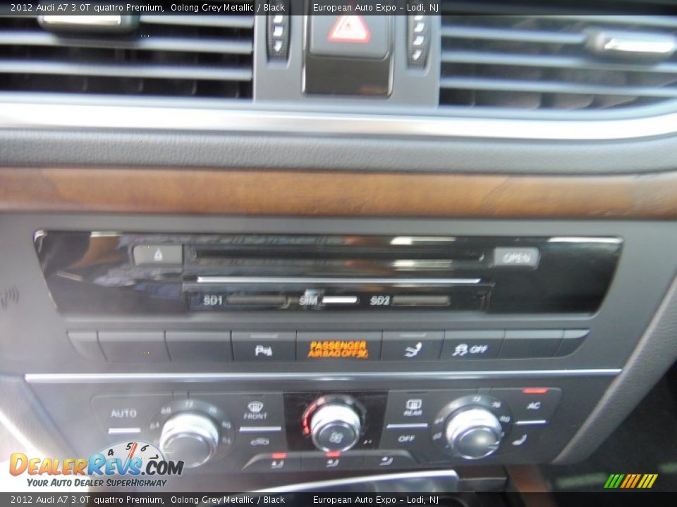 2012 Audi A7 3.0T quattro Premium Oolong Grey Metallic / Black Photo #31