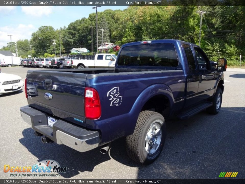2016 Ford F250 Super Duty XLT Super Cab 4x4 Blue Jeans Metallic / Steel Photo #7