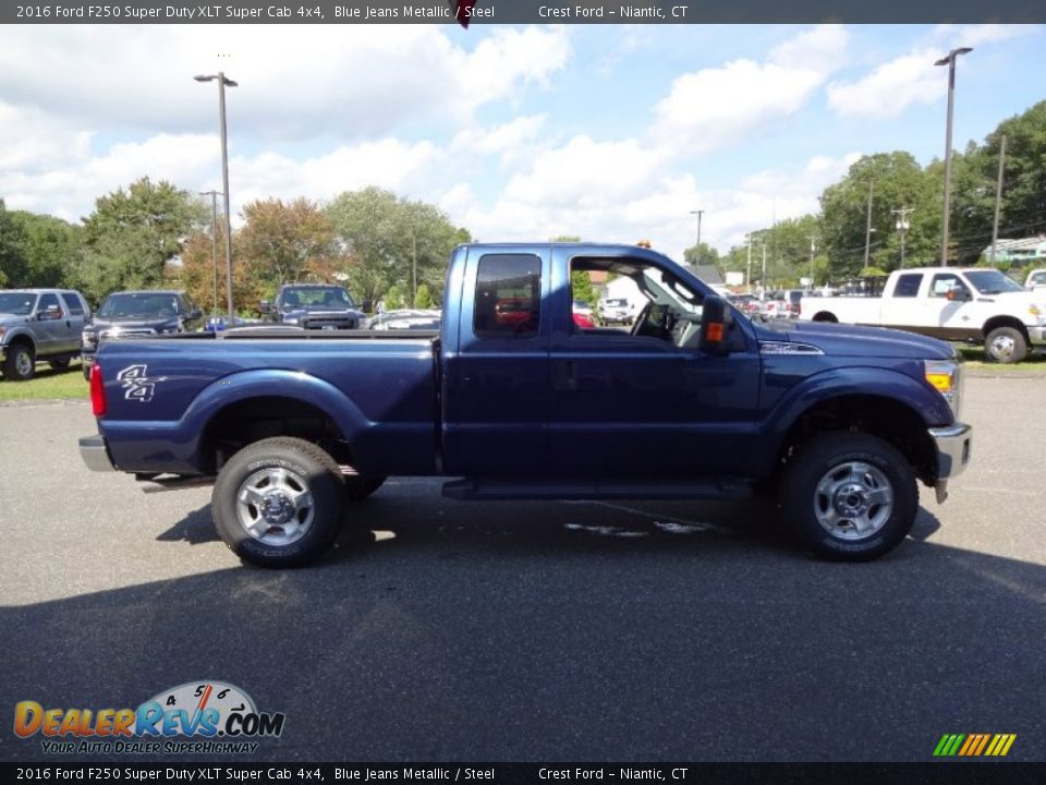 2016 Ford F250 Super Duty XLT Super Cab 4x4 Blue Jeans Metallic / Steel Photo #8