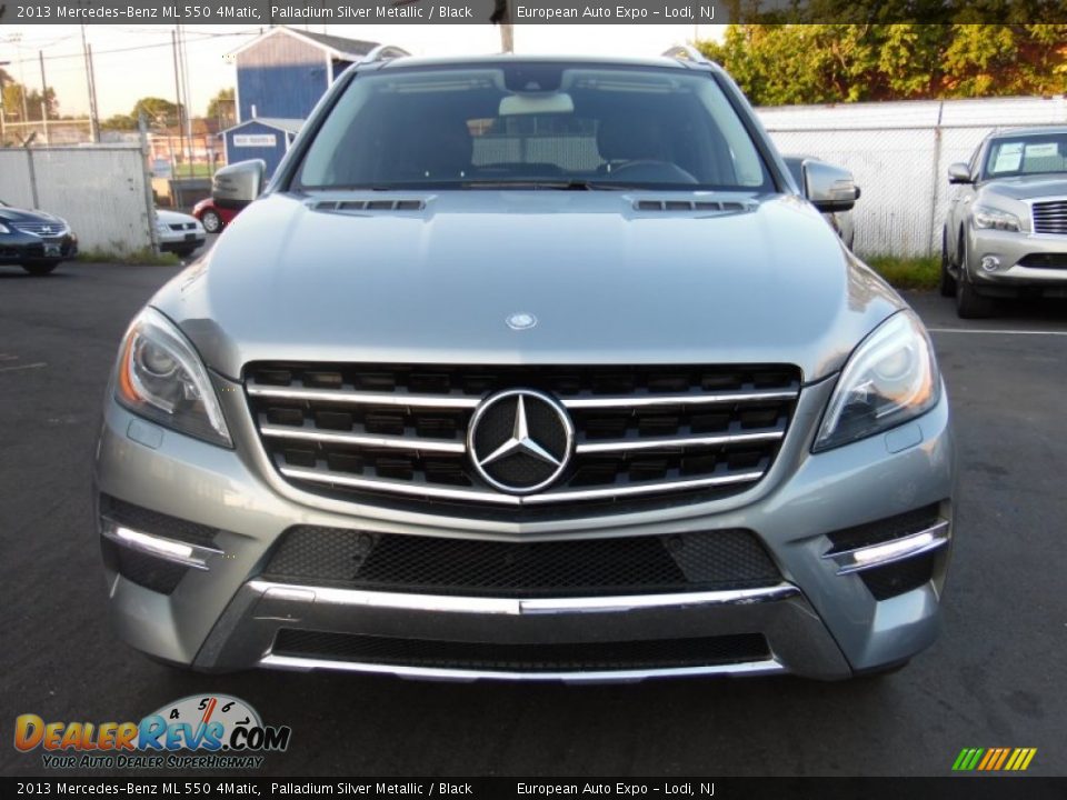 2013 Mercedes-Benz ML 550 4Matic Palladium Silver Metallic / Black Photo #14