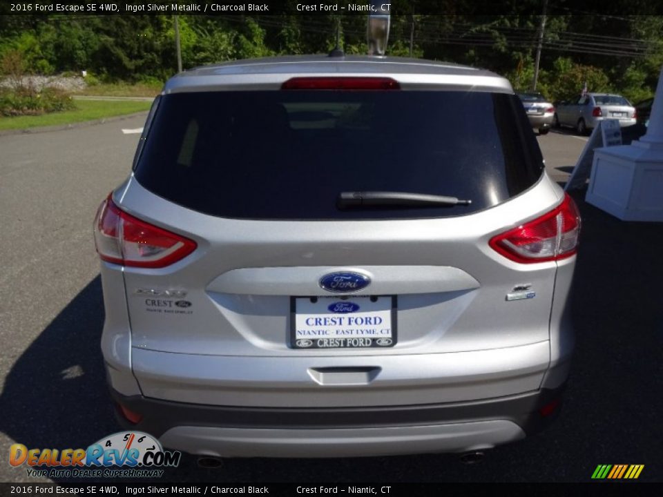 2016 Ford Escape SE 4WD Ingot Silver Metallic / Charcoal Black Photo #6