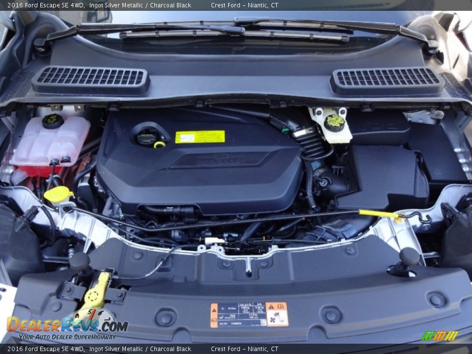 2016 Ford Escape SE 4WD Ingot Silver Metallic / Charcoal Black Photo #9