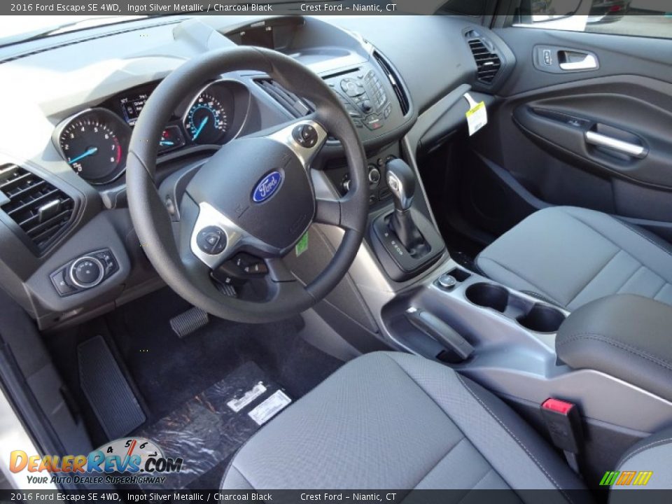 2016 Ford Escape SE 4WD Ingot Silver Metallic / Charcoal Black Photo #12