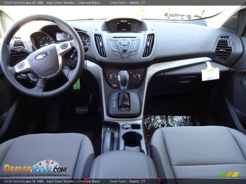 2016 Ford Escape SE 4WD Ingot Silver Metallic / Charcoal Black Photo #13